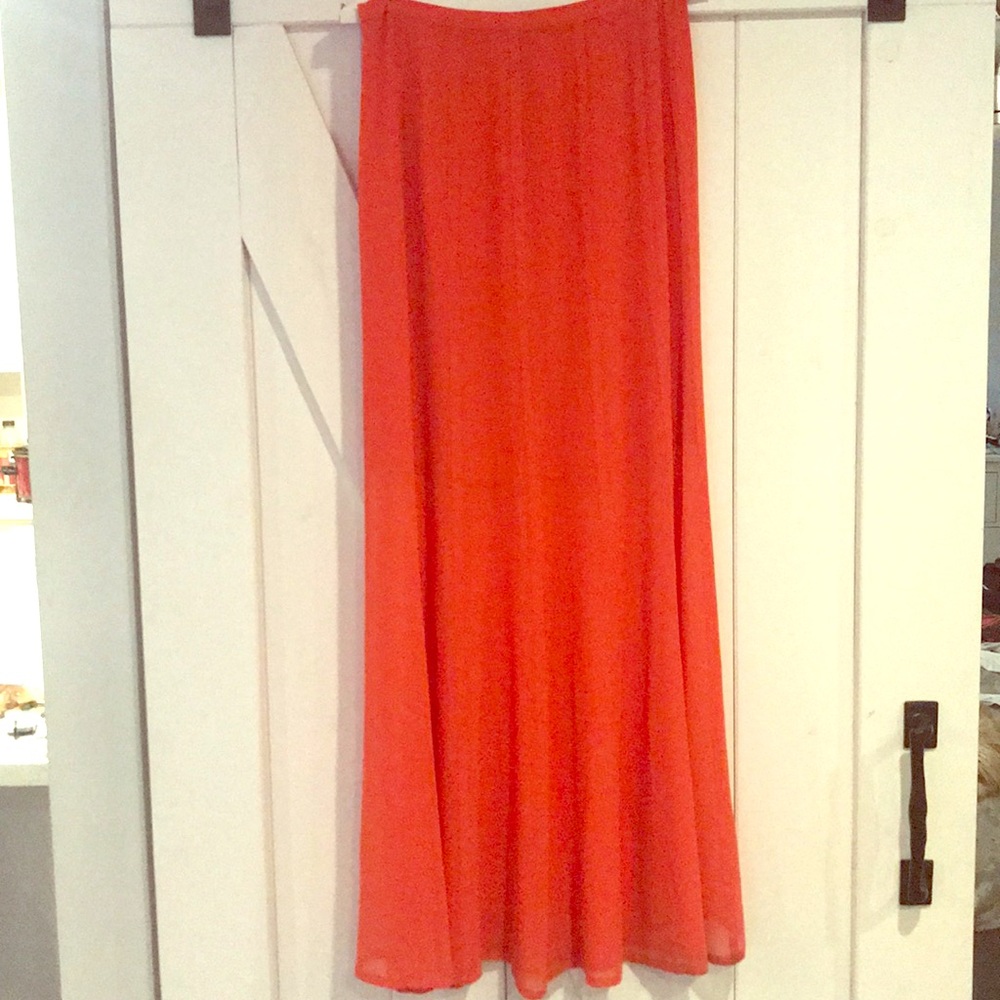 Orange Maxi Skirt 🍊🍊